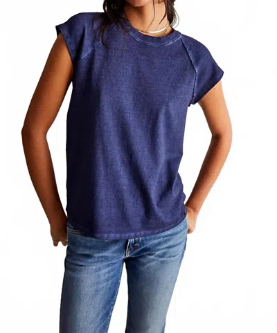 Free People Riley Tee In Peacoat In Blue