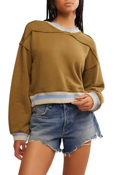 FREE PEOPLE FREE PEOPLE RIO CROP SWEATSHIRT