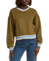 Free People Rio Crop Sweatshirt In Green