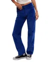 Free People Risk Taker Corduroy High Rise Straight Jeans In Jet Black In Limoges