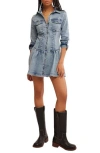 Free People Roadhouse Long Sleeve Denim Shirtdress