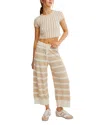 Free People Roberts Striped Sweater & Pants Set In Nomadic Desert Combo