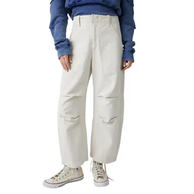Free People Rock Springs Barrel Pant In Tea In White