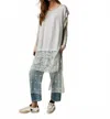 Free People Rock Steady Maxi Top In Moonrock In Gray