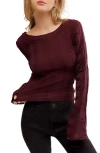 Free People Rocky Long Sleeve Reversible Top In Red