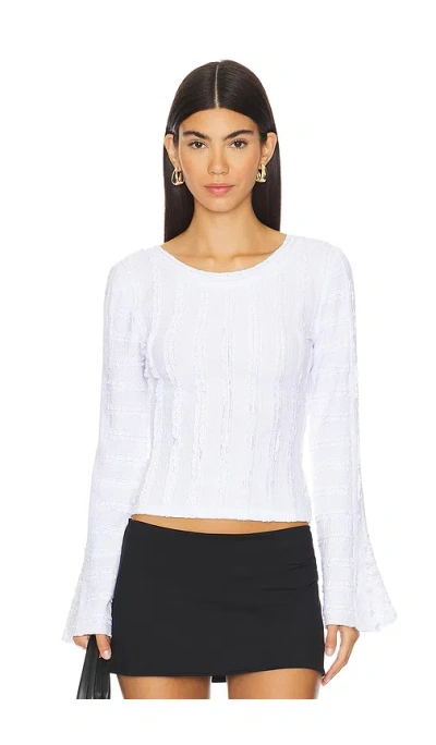 Free People Rocky Long Sleeve Top In 화이트