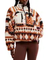 Free People Rocky Ridge Fleece Pullover In Snowflake