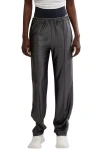 Free People Roll With It Drawcord Pants In Gun Metal