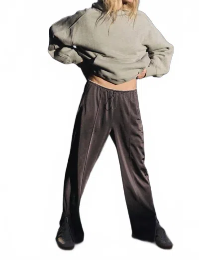 Free People Roll With It Pant In Grey In Gray