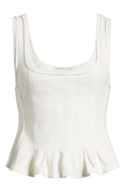 Free People Roller Peplum Tank In Ivory