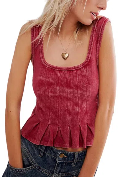 Free People Roller Tank Top In Queen Of Hearts In Multi