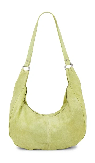 Free People Roma Suede Tote Bag In Green