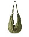 Free People Roma Suede Tote In Green