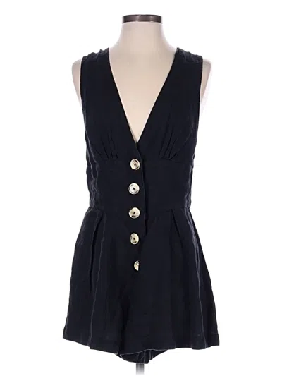 Pre-owned Free People Romper In Black