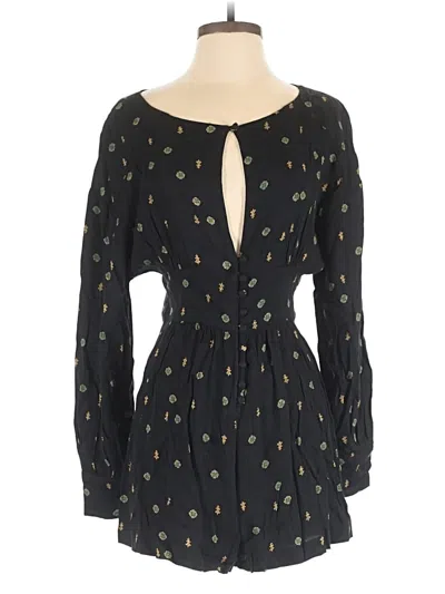Pre-owned Free People Romper In Black