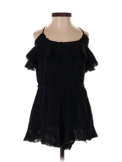 Pre-owned Free People Romper In Black