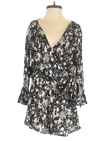Pre-owned Free People Romper In Black