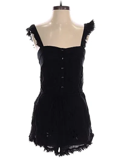 Pre-owned Free People Romper In Black