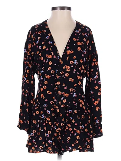 Pre-owned Free People Romper In Black