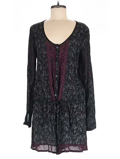 Pre-owned Free People Romper In Black