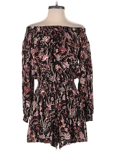 Pre-owned Free People Romper In Black