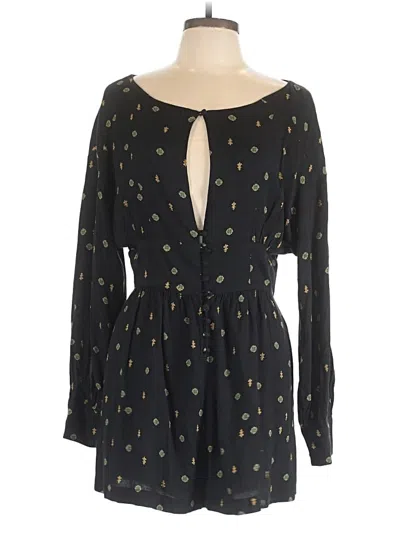 Pre-owned Free People Romper In Black