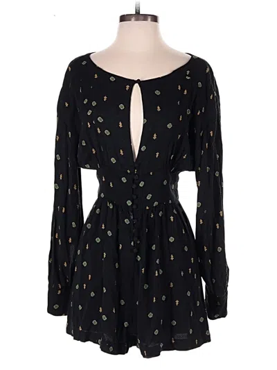 Pre-owned Free People Romper In Black