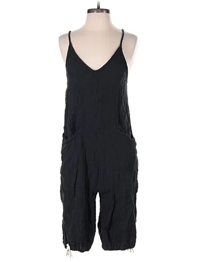 Pre-owned Free People Romper In Black