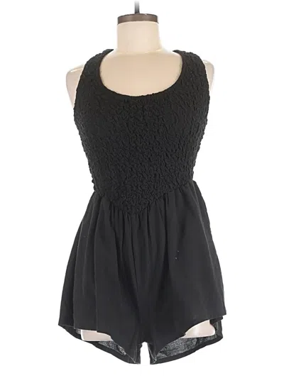 Pre-owned Free People Romper In Black