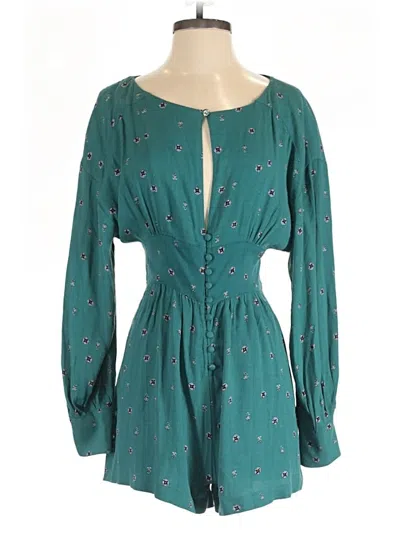 Pre-owned Free People Romper In Blue