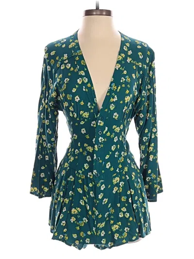 Pre-owned Free People Romper In Blue