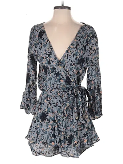 Pre-owned Free People Romper In Blue