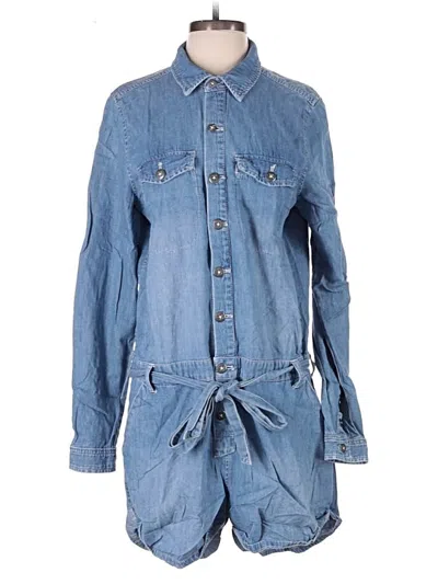 Pre-owned Free People Romper In Blue