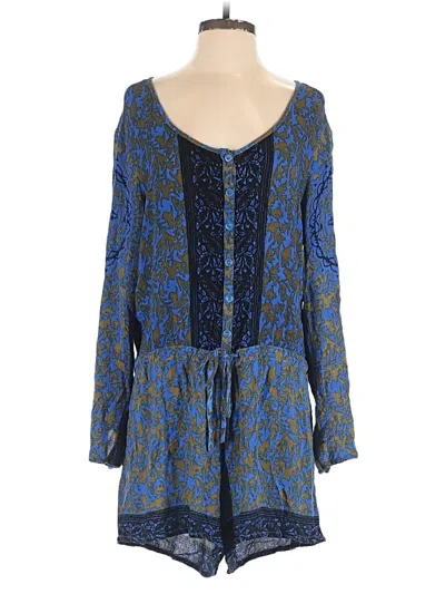Pre-owned Free People Romper In Blue