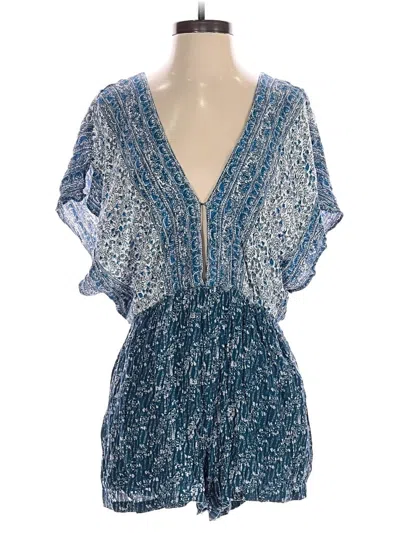 Pre-owned Free People Romper In Blue