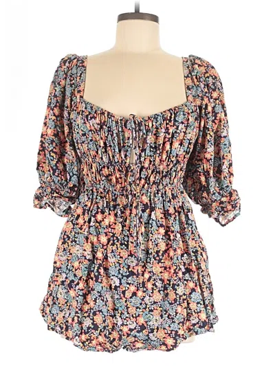 Pre-owned Free People Romper In Blue