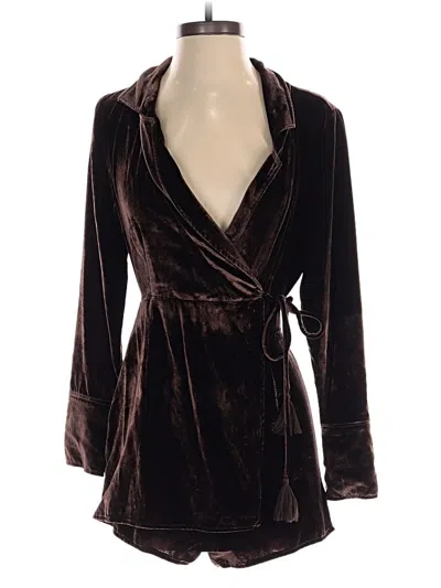 Pre-owned Free People Romper In Brown