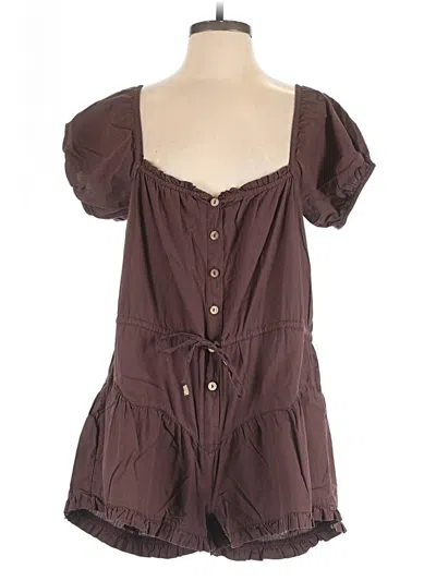 Pre-owned Free People Romper In Brown