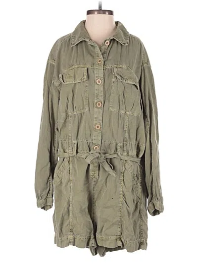 Pre-owned Free People Romper In Green