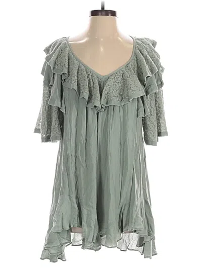Pre-owned Free People Romper In Green