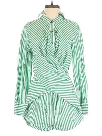 Pre-owned Free People Romper In Green