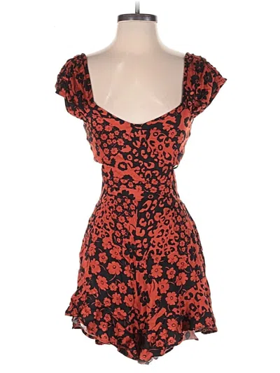 Pre-owned Free People Romper In Orange