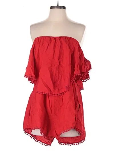 Pre-owned Free People Romper In Red