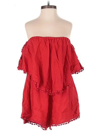 Pre-owned Free People Romper In Red