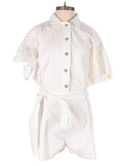 Pre-owned Free People Romper In White
