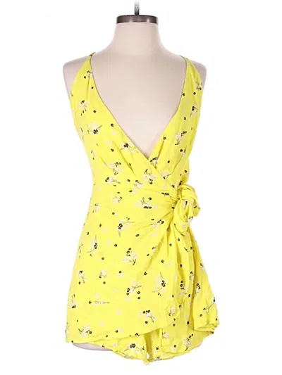 Pre-owned Free People Romper In Yellow