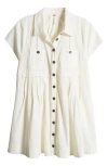 FREE PEOPLE RONNIE COTTON POPLIN MINI SHIRTDRESS