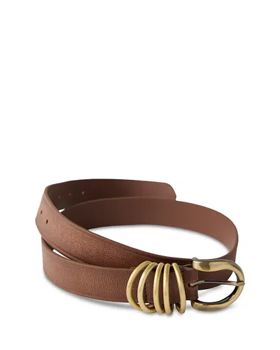 Free People Rori Leather Belt In Brown