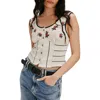 Free People Rose Bud Pointelle Knit Tank In Multi