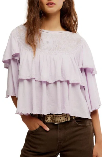 Free People Rose Party T-shirt In Brown